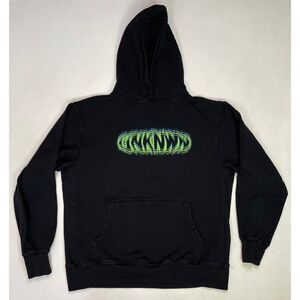 UNKNWN Sport Graphic Pullover Hoodie Men XL Black